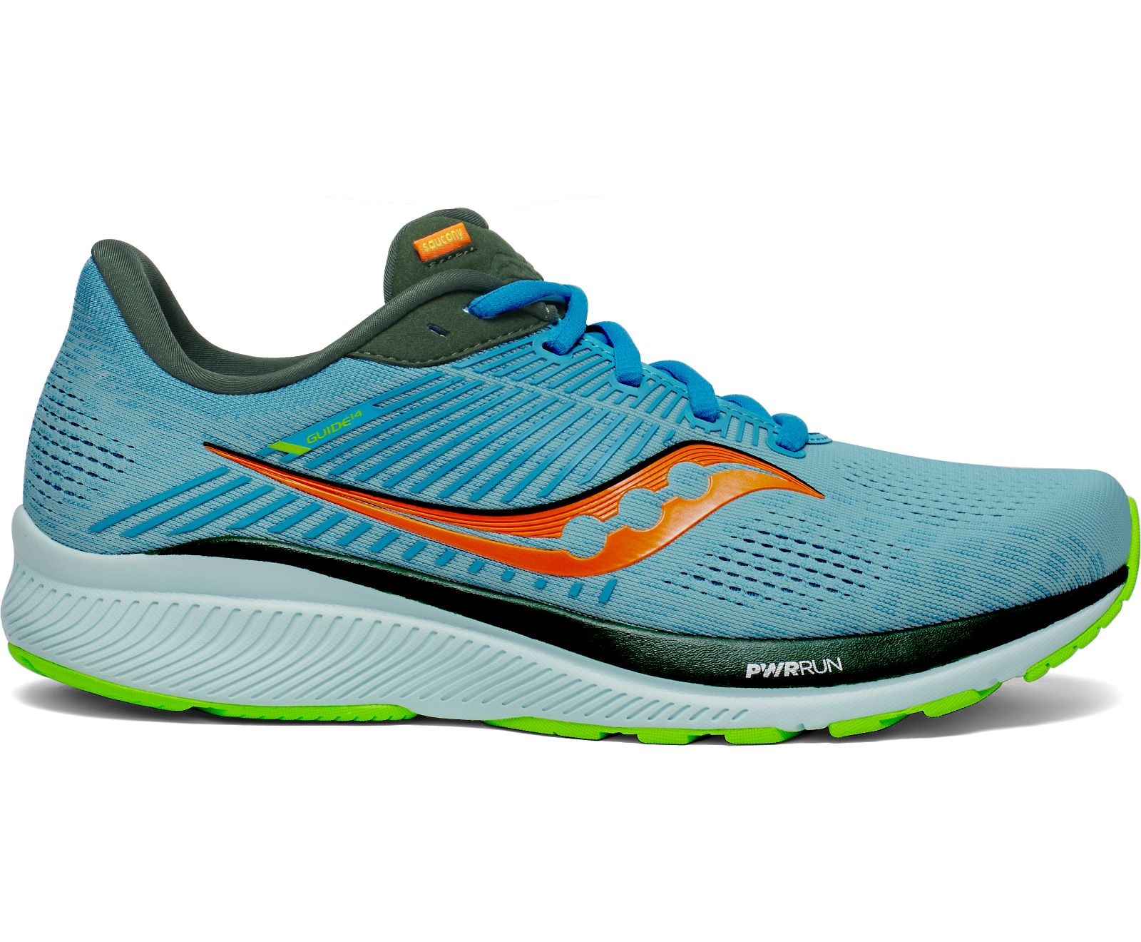 Saucony Guide 14 Men\'s Running Shoes Blue / Green | AU 496WNBY